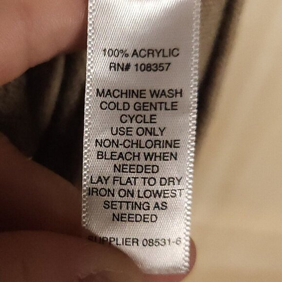 Boutique Womens Plus Tan Dolman Sleeve Sweater 1X - Picture 6 of 7